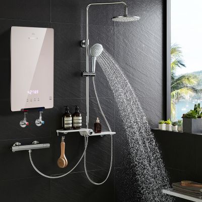 Aquecedor de água elétrico instantâneo inteligente para chuveiro em toda a casa