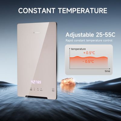 Aquecedor de água elétrico instantâneo inteligente para chuveiro em toda a casa