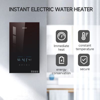 Sistema de água quente elétrica instantânea de parede para chuveiros residenciais, de hotéis e garagens