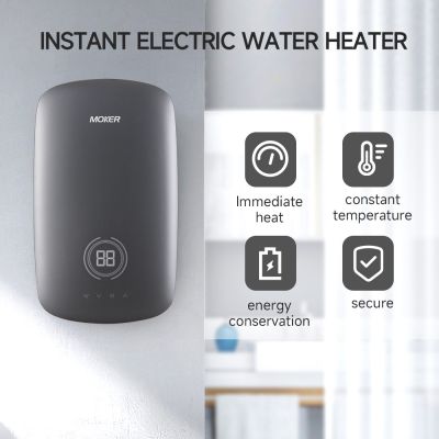 Aquecedor de água elétrico instantâneo com temperatura ajustável e bomba de água quente