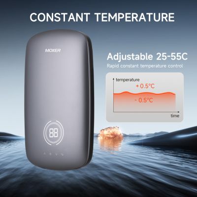 Aquecedor de água elétrico instantâneo com temperatura ajustável e bomba de água quente