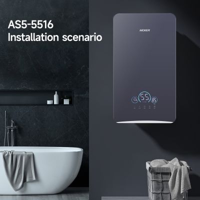 Chuveiro elétrico instantâneo com temperatura constante e sensor de indução inteligente por toque.