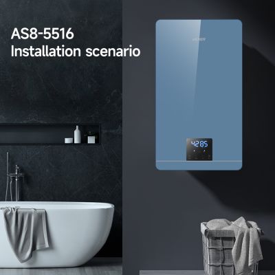 Aquecedor de água instantâneo com economia de energia e aquecimento rápido.