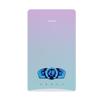 Aquecedor de água elétrico instantâneo com controle de voz inteligente e tela sensível ao toque para aquecimento rápido.