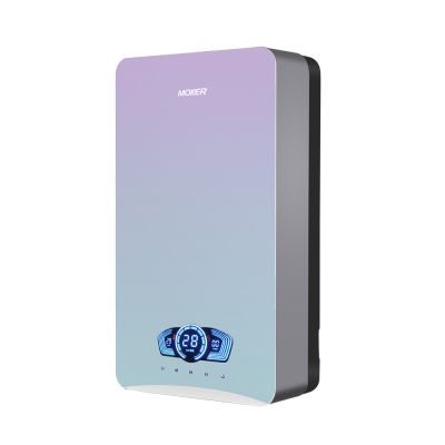 Aquecedor de água elétrico instantâneo com controle de voz inteligente e tela sensível ao toque para aquecimento rápido.