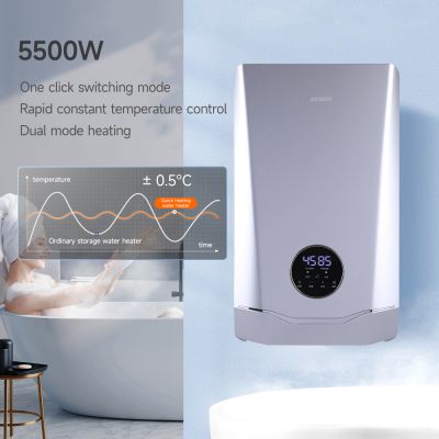 Aquecedor de água instantâneo inteligente, caldeira elétrica, aquecedor de água instantâneo para chuveiro interno de hotel.