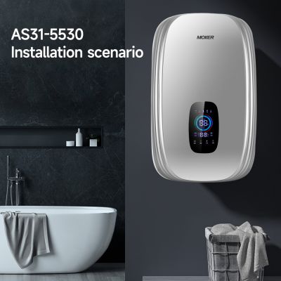 Aquecedor de água para chuveiro de alta eficiência, temperatura constante e grande vazão, 220V/230V, para toda a casa.