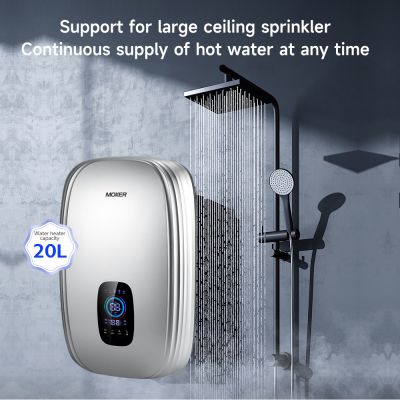Aquecedor de água para chuveiro de alta eficiência, temperatura constante e grande vazão, 220V/230V, para toda a casa.