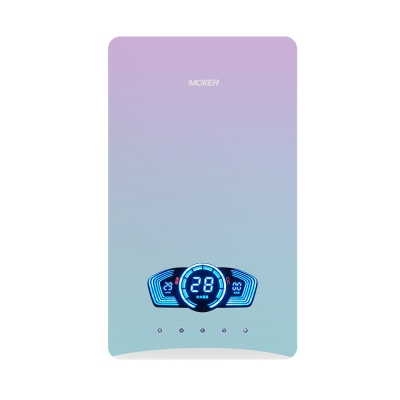 Aquecedor de água elétrico instantâneo com controle de voz inteligente e tela sensível ao toque para aquecimento rápido.