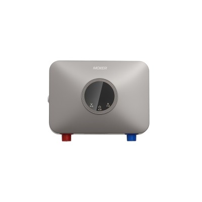 Aquecedor de água instantâneo ultrafino e compacto para cozinha.
