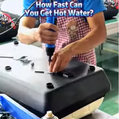 Com que rapidez você consegue água quente?
